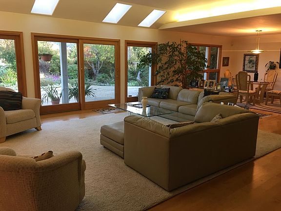 Living room and dining room