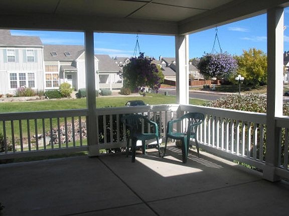 Covered patio is right off the kitchen
