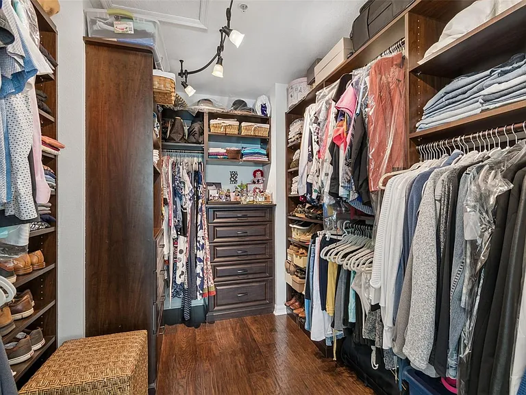 A massive walk in closet