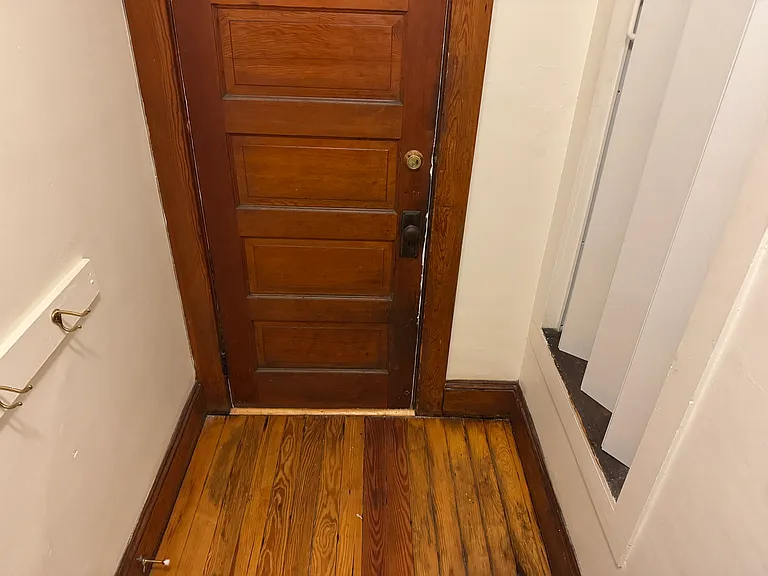 Back Hall off kitchen with storage closet.