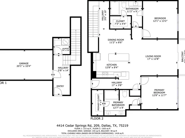 4414 Cedar Springs Rd APT 209, Dallas, TX 75219