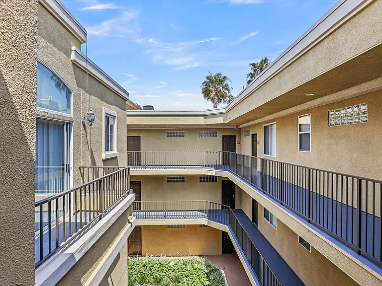 View of the Courtyard from the Upper Level