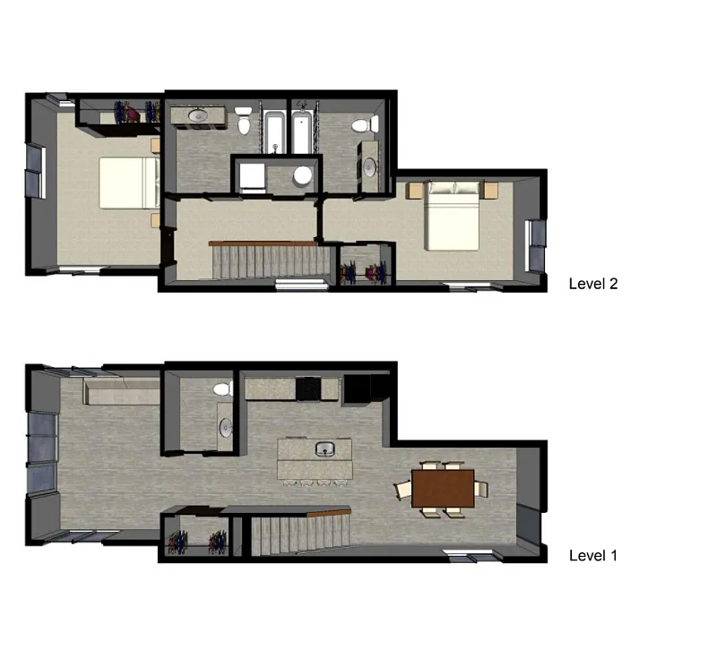 Floor plan North Fork Townhouse