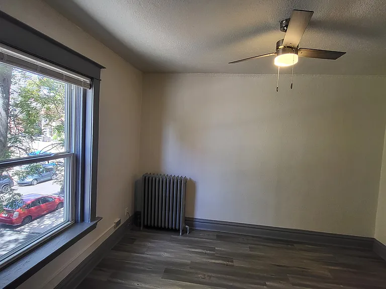 New ceiling fans and large windows!