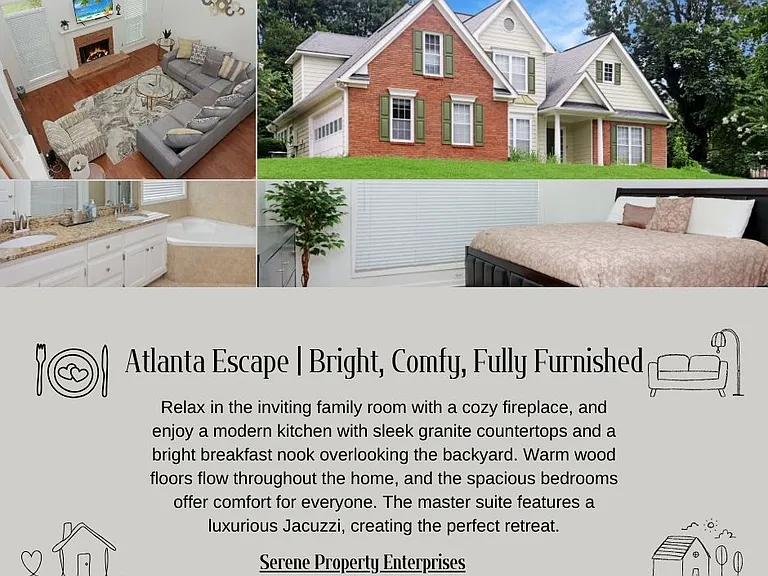 Fully Furnished / 4BR/2.5 / Pet Friendly Home