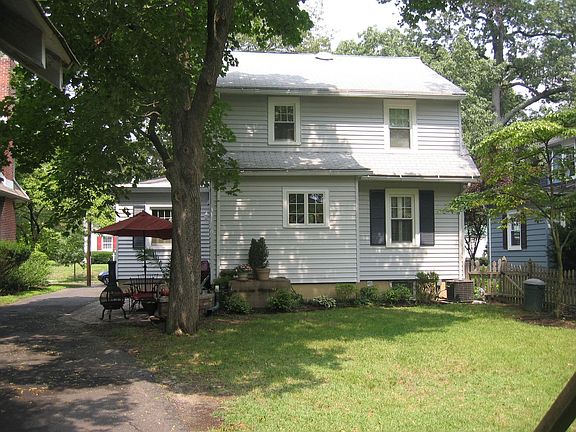 Large, fenced backyard