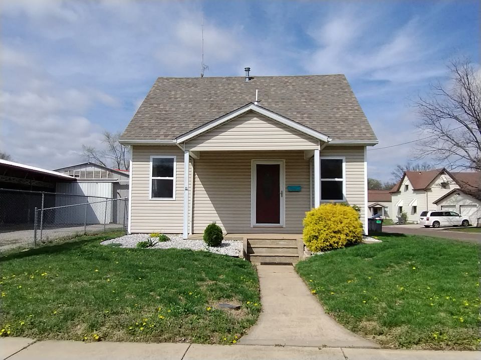 The front of the house.