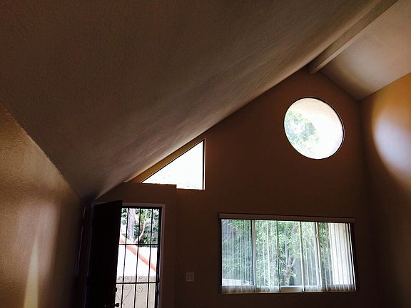 Vaulted ceiling, cool window