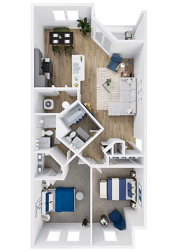 Floor plan 2X2CPR - Dogwood