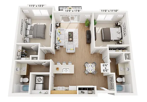 Floor plan 2BR A