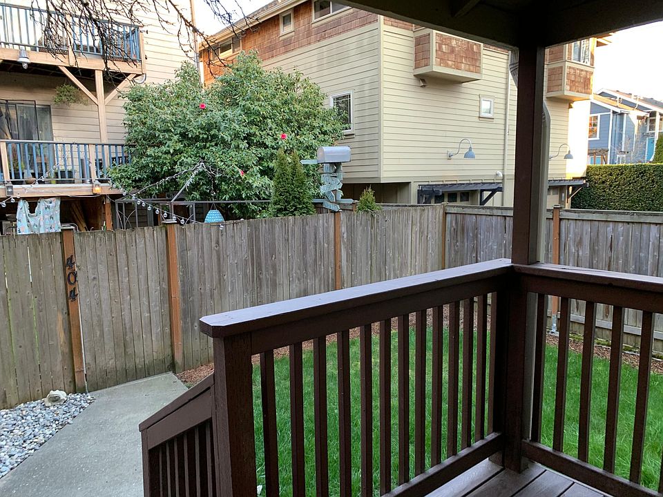 Looking out the front door at the yard.