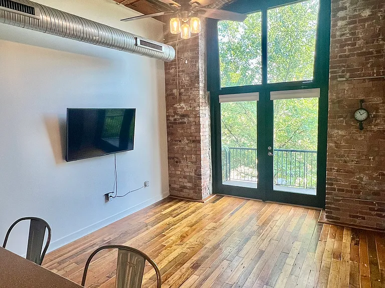 Living Room with Balcony View