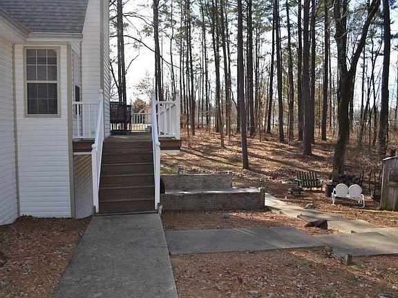 Back yard deck stairs