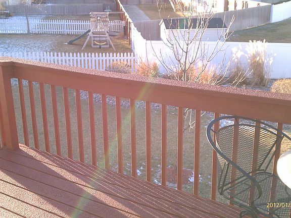 Deck and Backyard