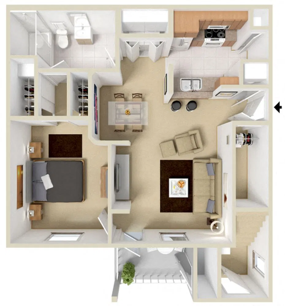 Floor plan A1 - Champlain