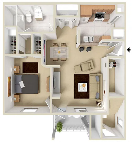 Floor plan A1 - Champlain