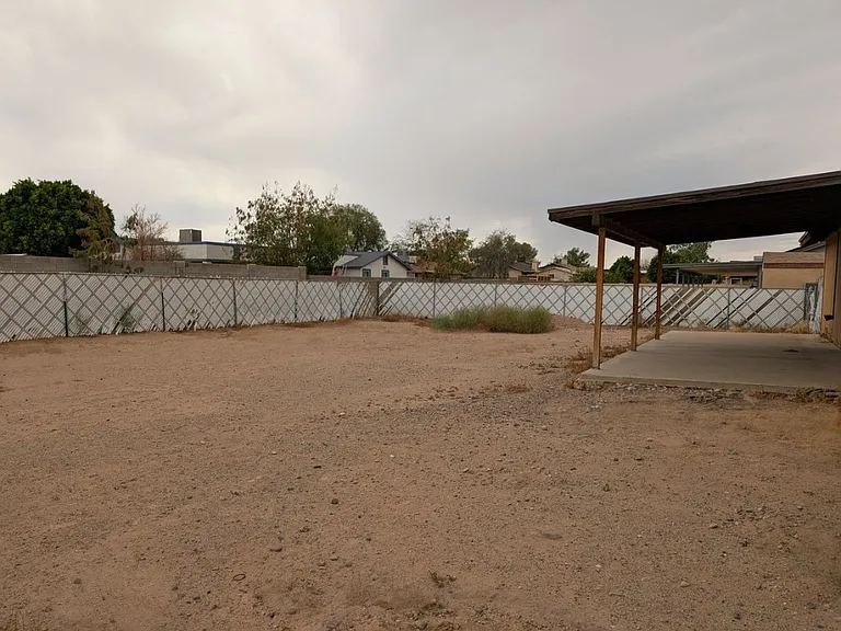 Large backyard
