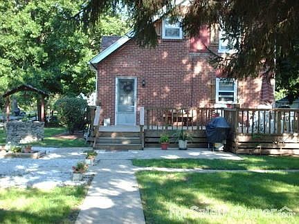 rear entry view from detached garage