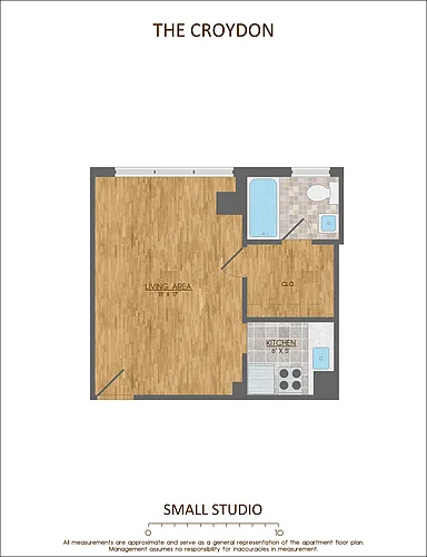 Floor plan Studio - Tier 8
