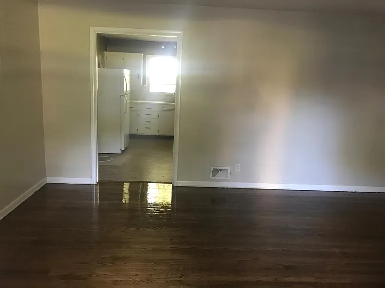 Living room with new awesome dark hardwoods