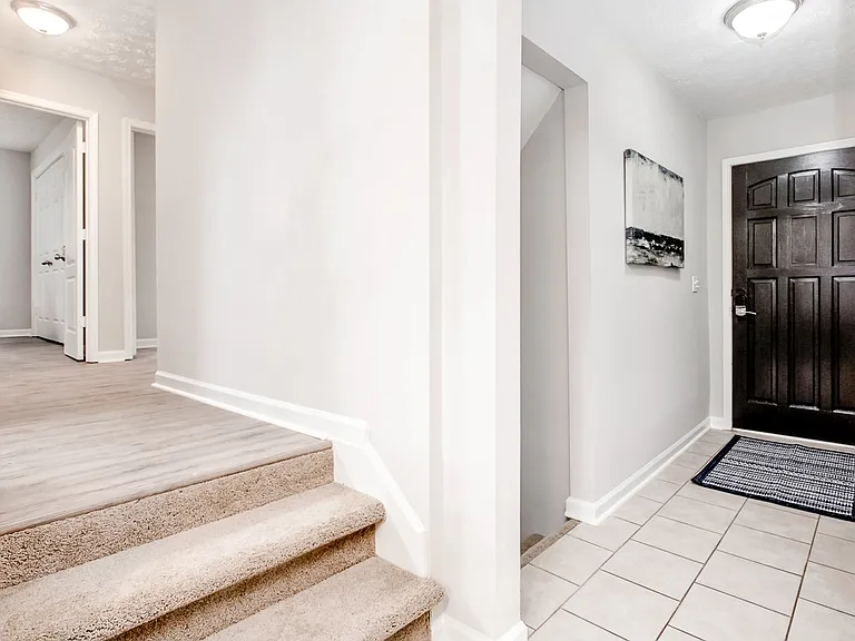 Entry way and hall.