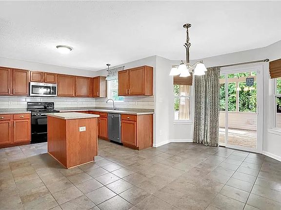 Spacious Kitchen with Island.