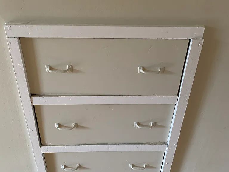 Additional in-built storage in upstairs bedroom.