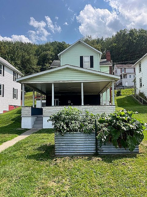 rear of home
