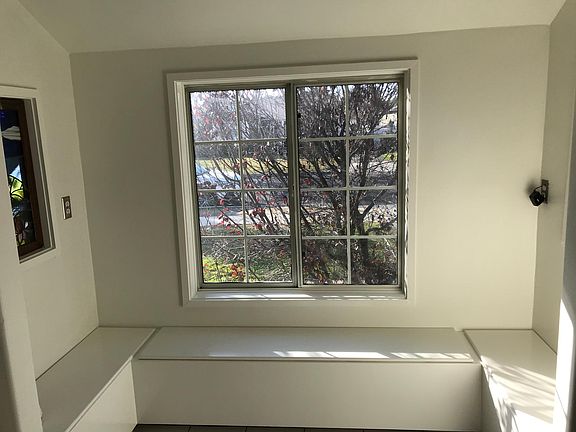 Sunny Breakfast Nook with stained glass windows