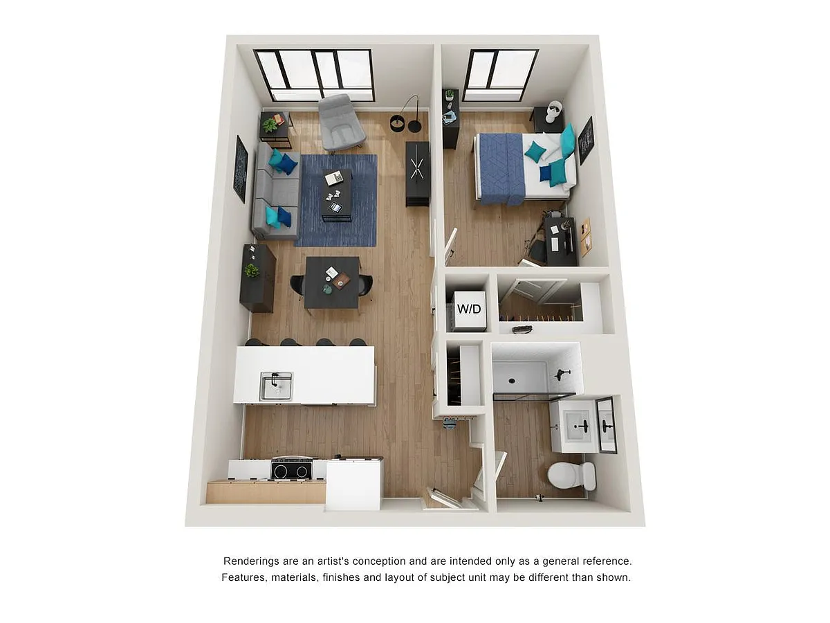 Floor plan 1B-4