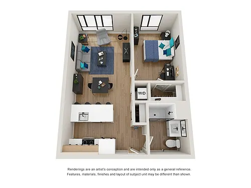 Floor plan 1B-4