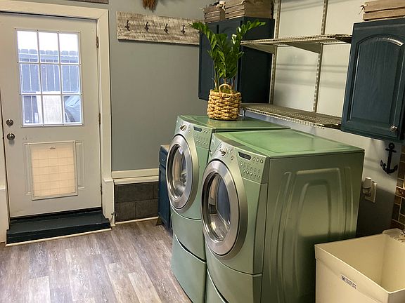 Mudroom with a sink!