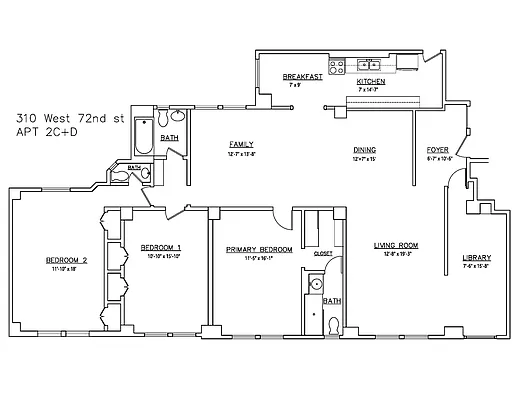 310 West 72nd Street #2CD