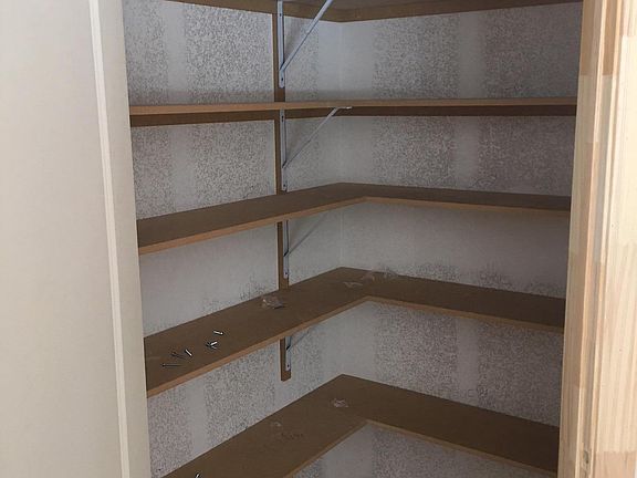 The big pantry: lots and lots of shelves and storage