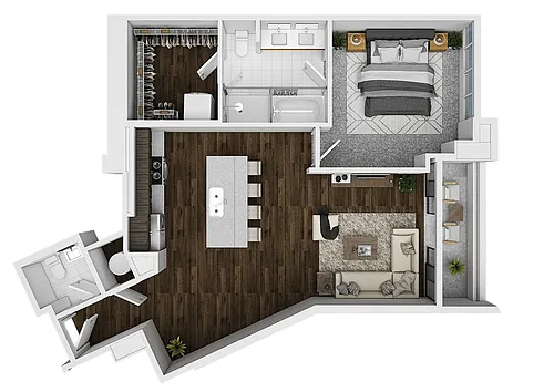 Floor plan The Caldwell Penthouse