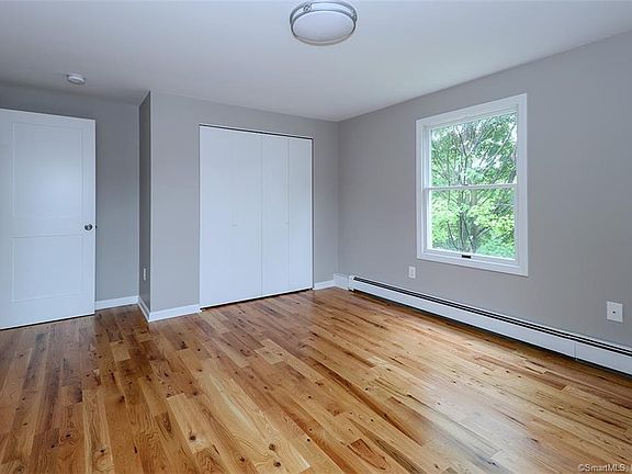 Bedroom with large closet