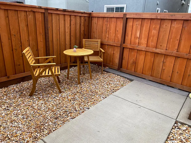 outdoor private patio