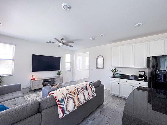 Living room and kitchen