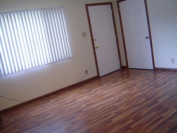 Living room with closet.