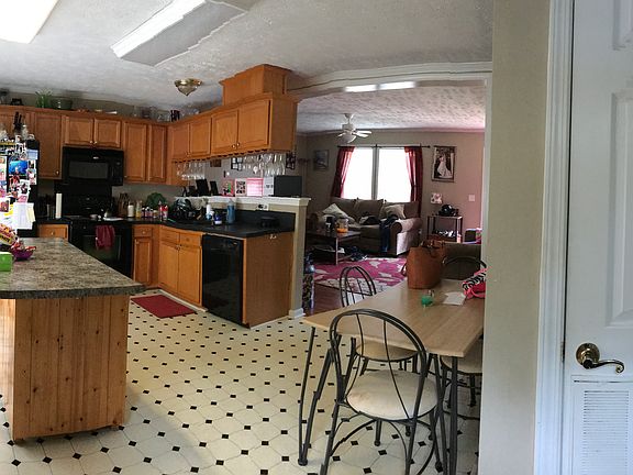 Kitchen view from back door