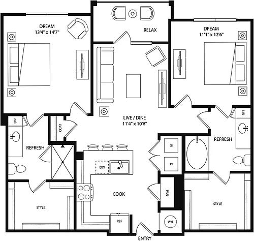 Floor plan B1