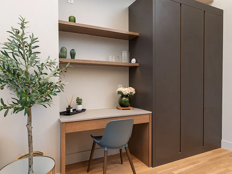 Enjoy this dedicated workspace to browse attractions or work from home.