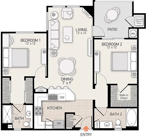 Floor plan Plan F