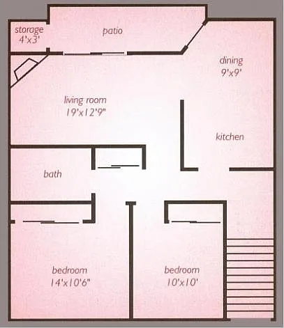 Floor plan 2 Bedroom