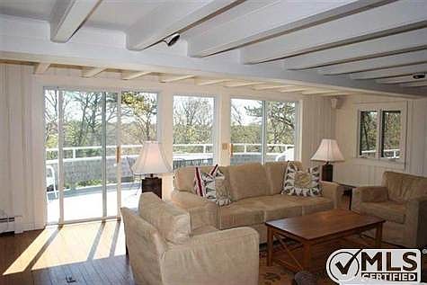 living room slider to deck