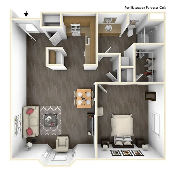 Floor plan 1E