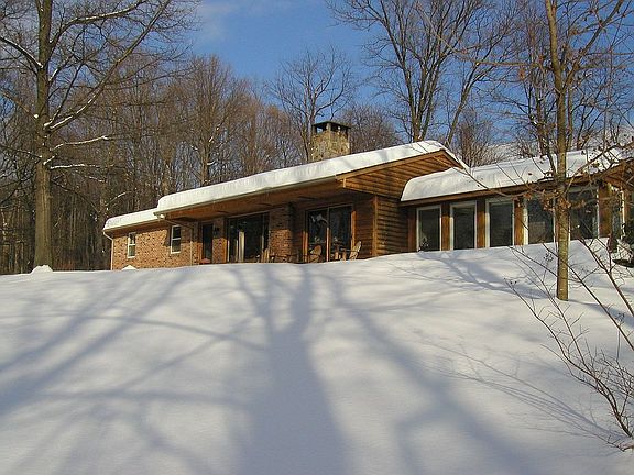 Winter view from driveway