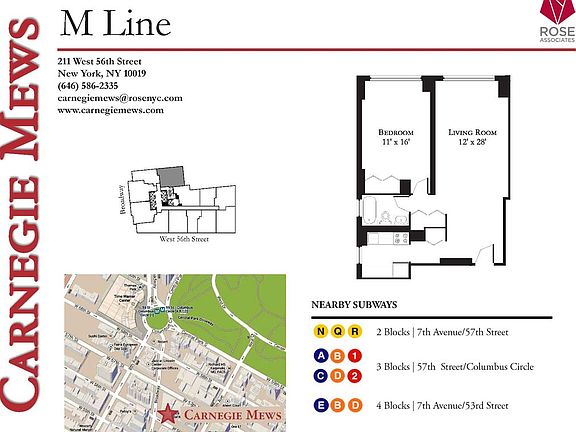 2nd image of 211 W 56th St APT 28M