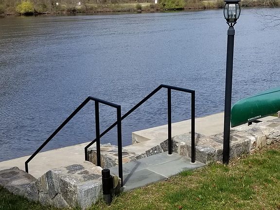 Stairway to lake front