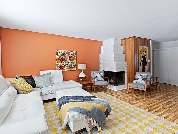 View of the living room from the front door